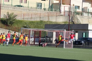 Il secondo gol di Brancati contro l'Isola nel match di marzo