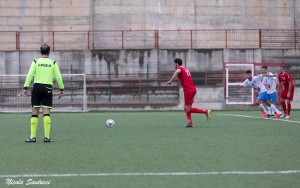 Il rigore di Nunez (foto Santucci)