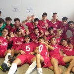 Selfie di fine partita nello spogliatoio di Locri per i nostri ragazzi